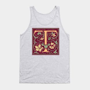 William Morris Vintage Letter T Tank Top